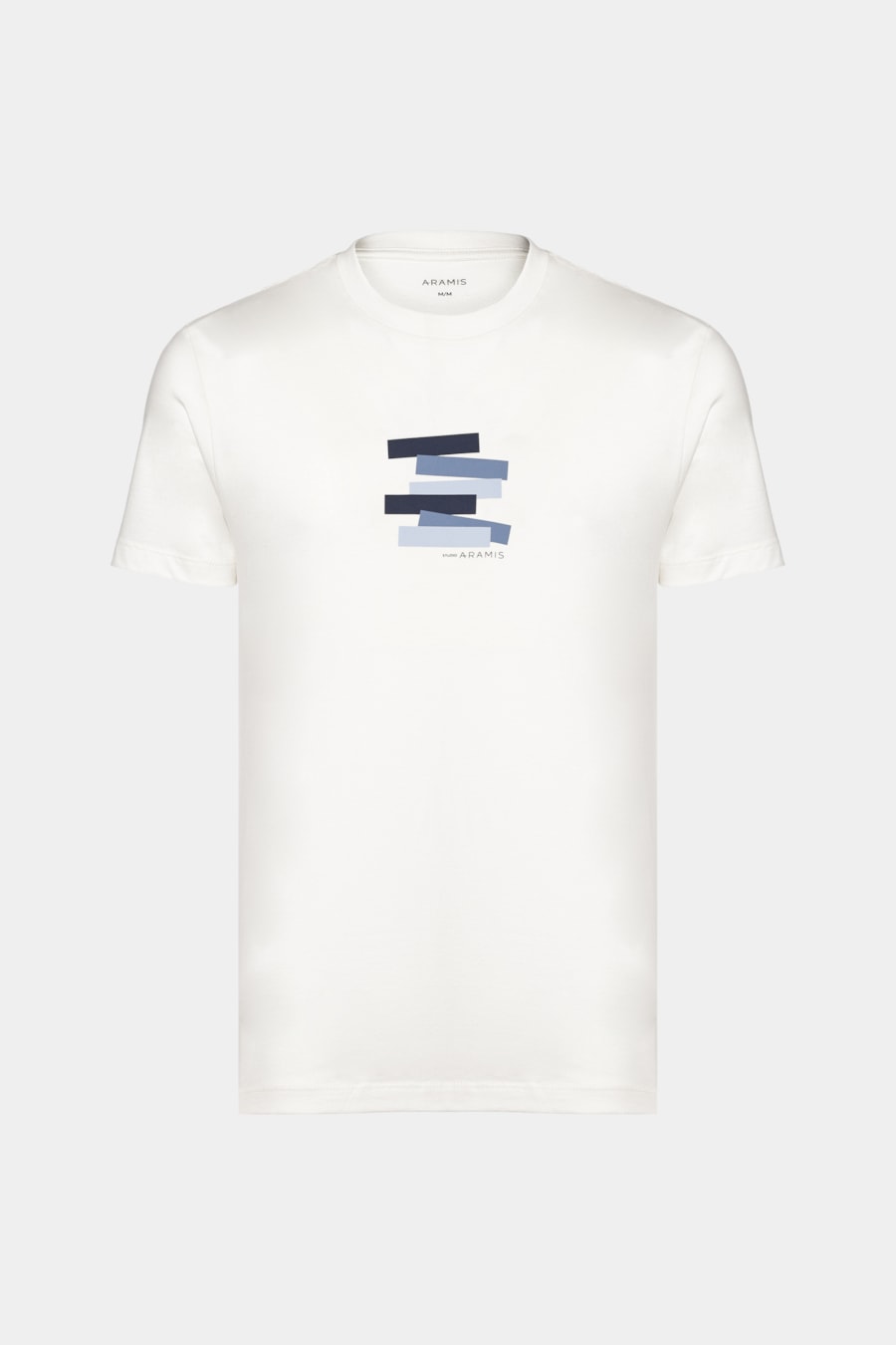 Camiseta Manga Curta Estampa Faixas Off White — foto 5 de 5