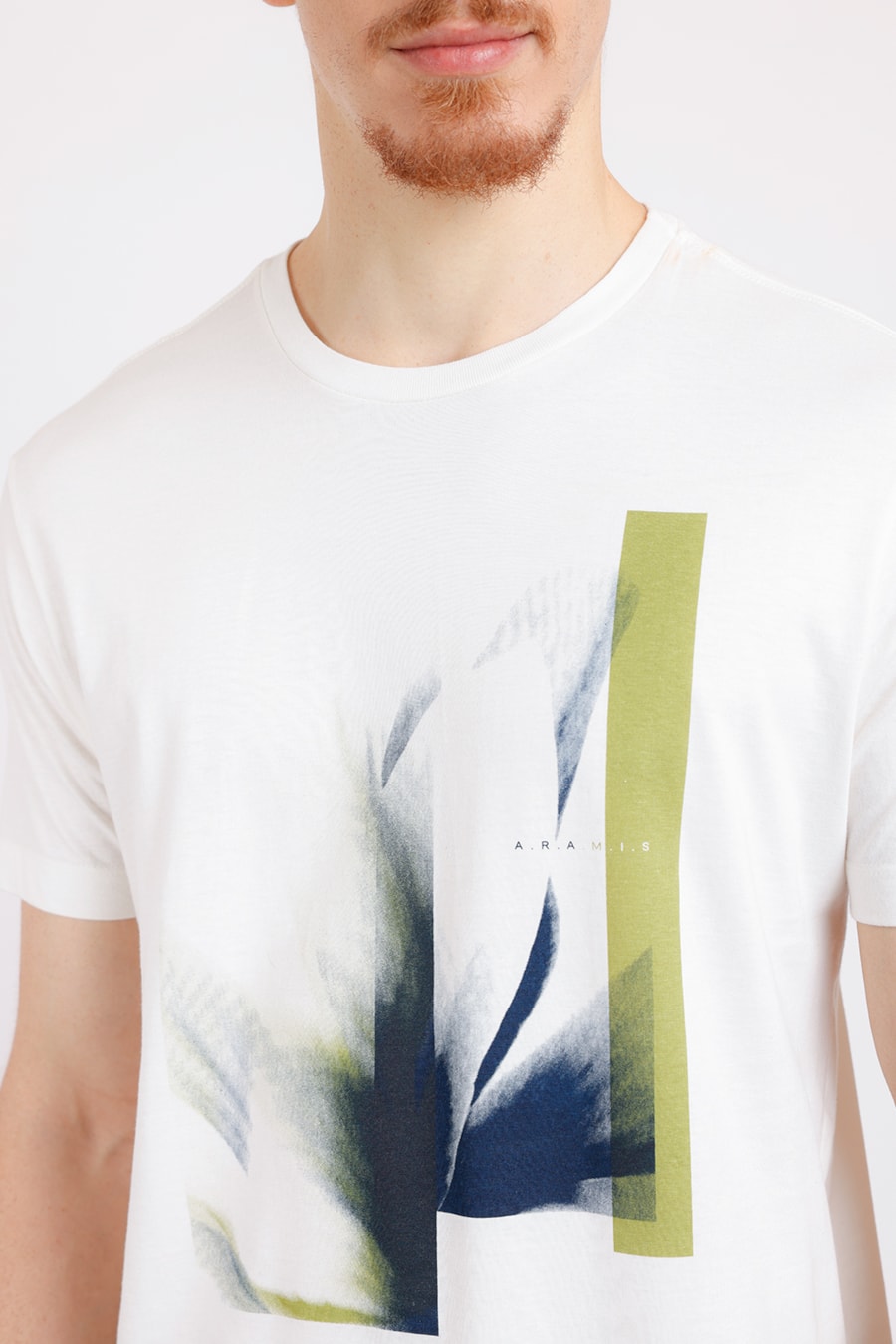 Camiseta Manga Curta Estampa Flor Fragmentos Off White — foto 1 de 2