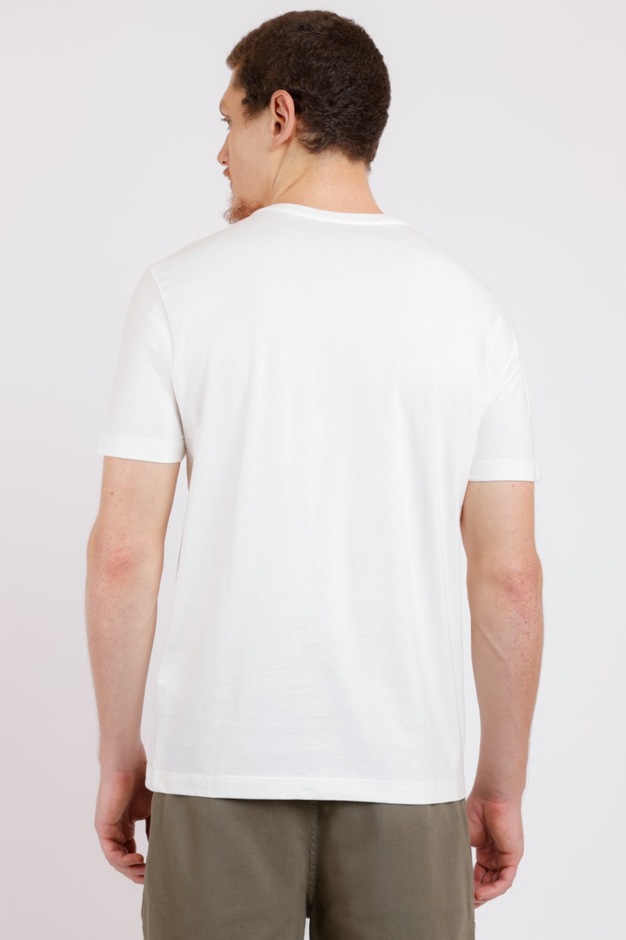 Camiseta Manga Curta Estampa Flor Fragmentos Off White — foto 2 de 2