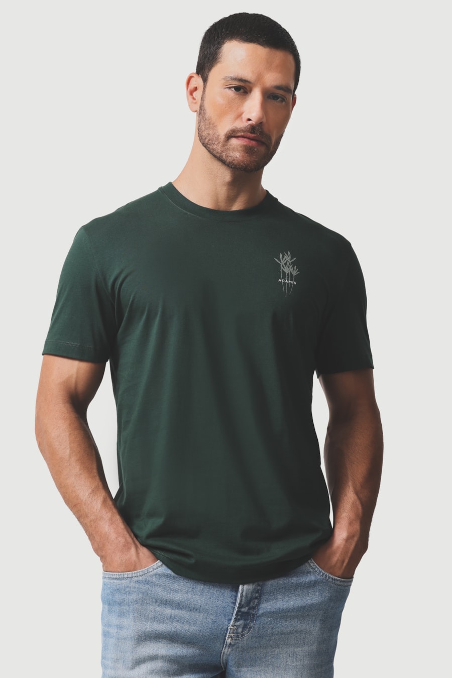 Camiseta Manga Curta Estampa Folha Floresta 118 — foto 1 de 5