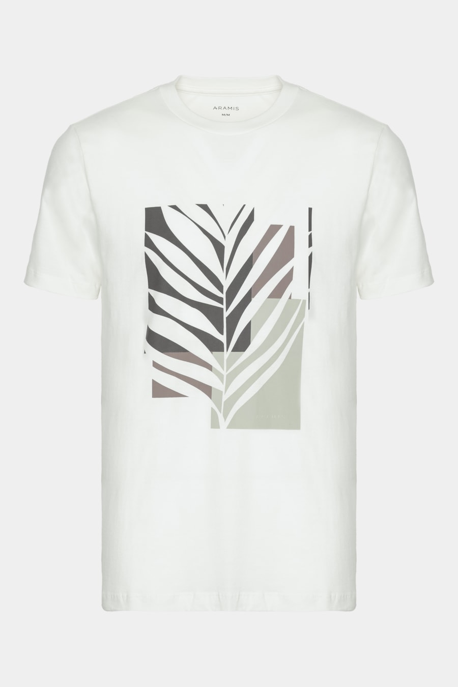 Camiseta Manga Curta Estampa Folhagem Off White — foto 5 de 5