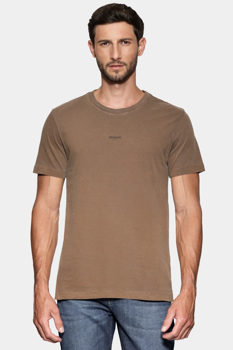 Camiseta Manga Curta Estampa Frente Lavada Havana 117