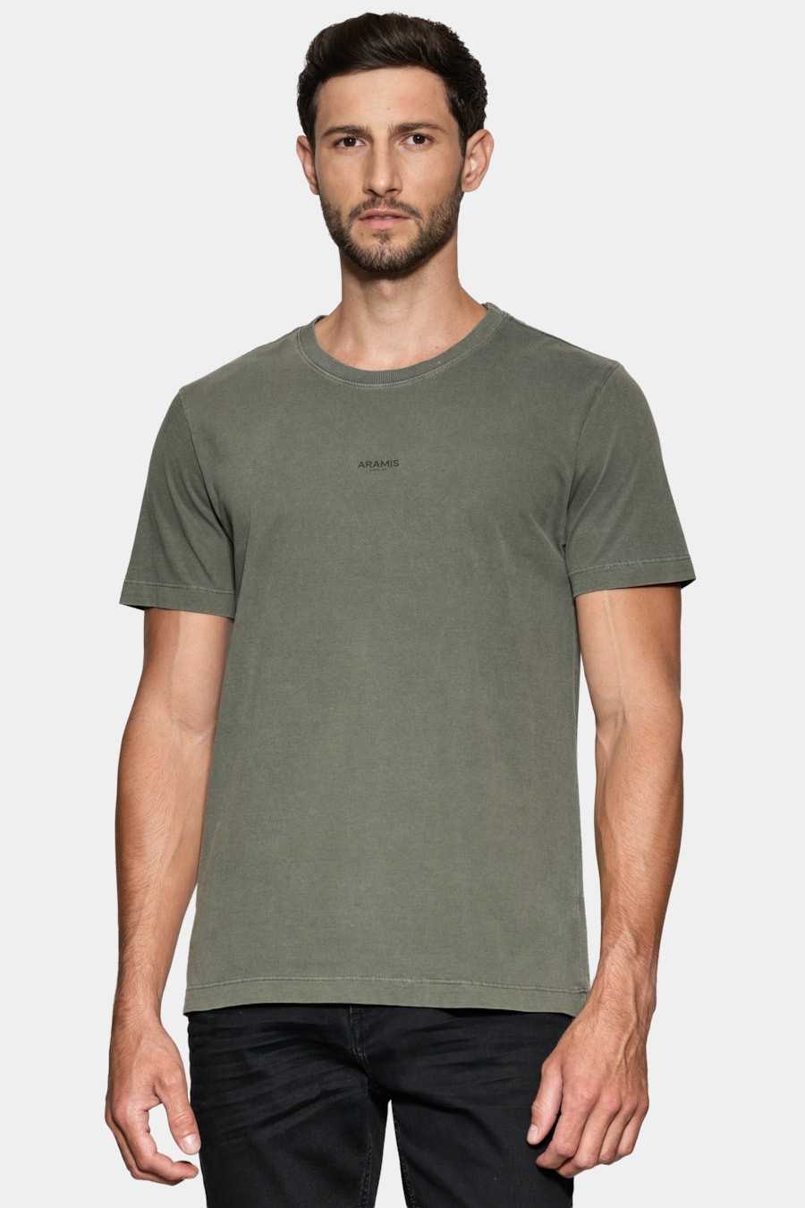 Camiseta Manga Curta Estampa Frente Lavada Militar 117 — foto 1 de 6