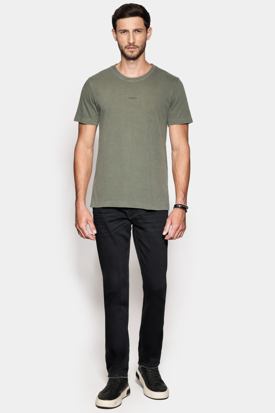 Camiseta Manga Curta Estampa Frente Lavada Militar 117 — foto 2 de 6