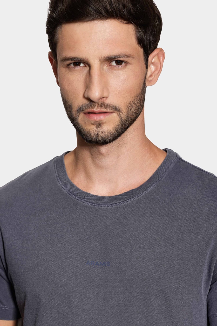 Camiseta Manga Curta Estampa Frente Lavada Navy — foto 3 de 6