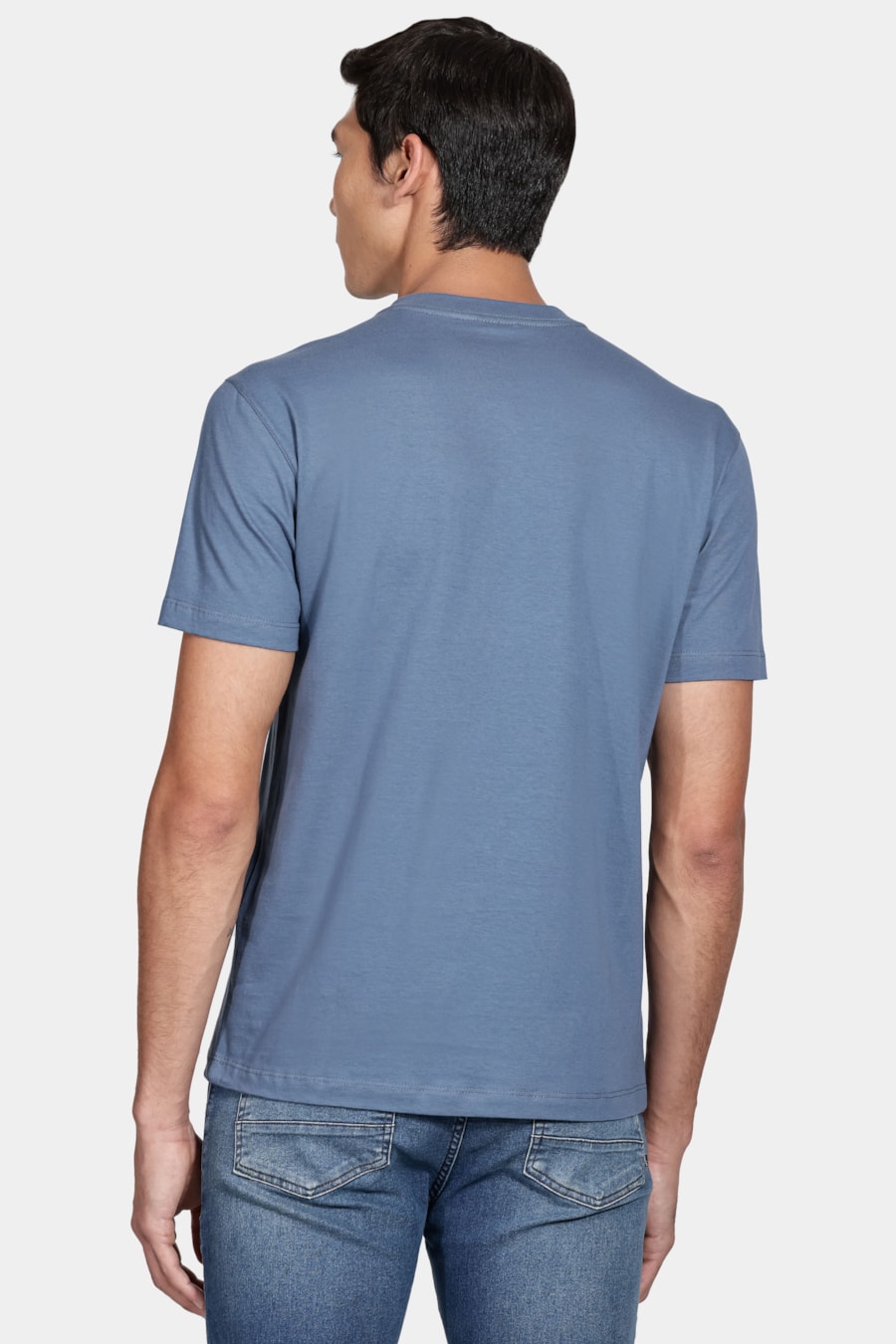 Camiseta Manga Curta Estampa Fusion Azul Alumínio — foto 4 de 4