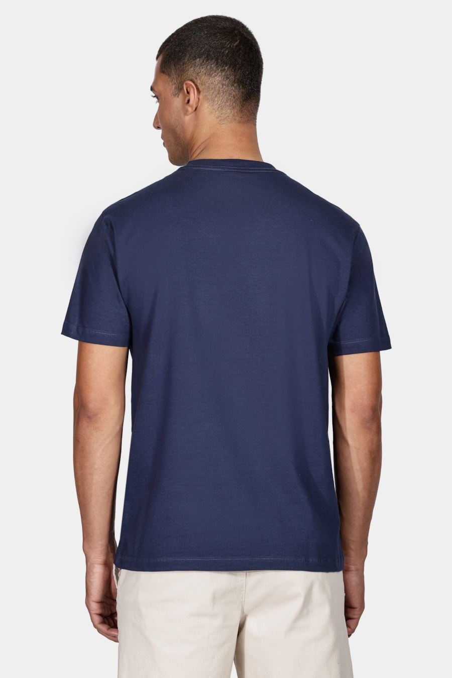Camiseta Manga Curta Estampa Fusion Azul Marinho — foto 4 de 5