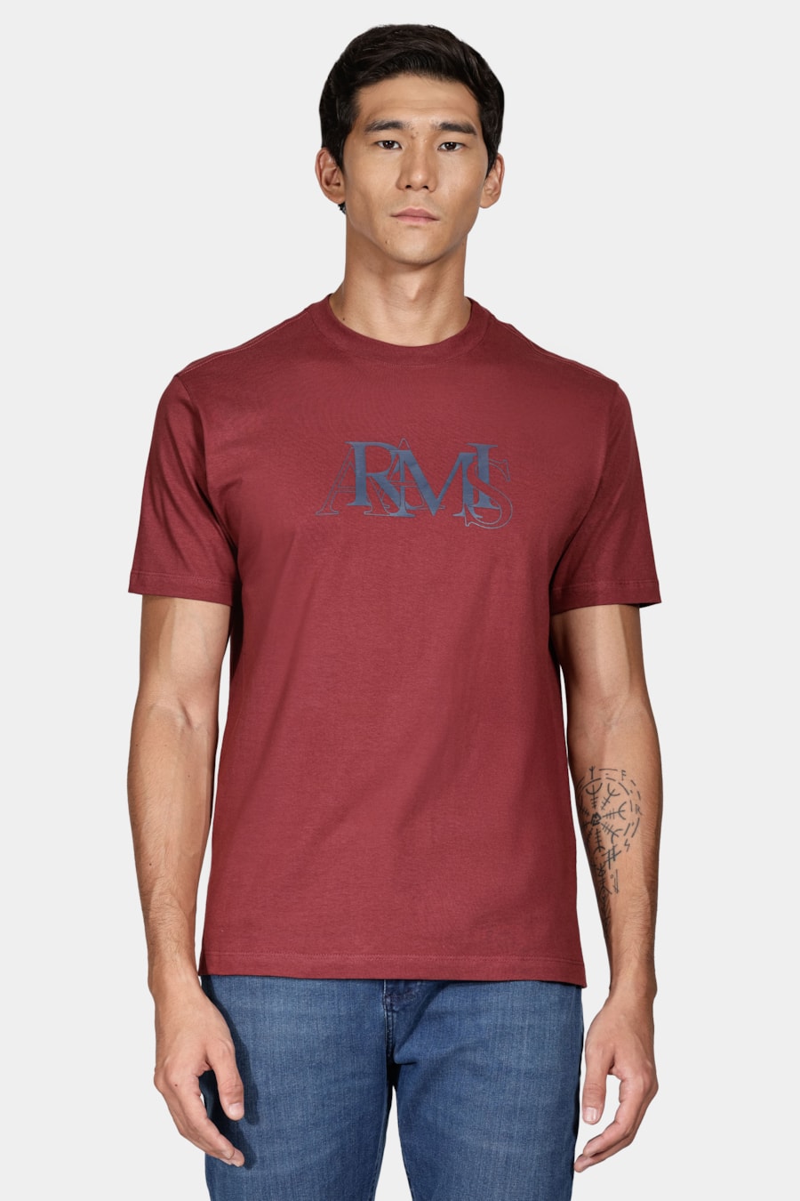 Camiseta Manga Curta Estampa Fusion Bordo Cabernet — foto 1 de 4