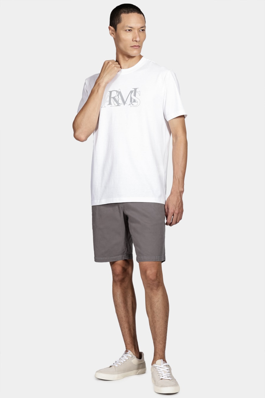 Camiseta Manga Curta Estampa Fusion Branco — foto 2 de 5