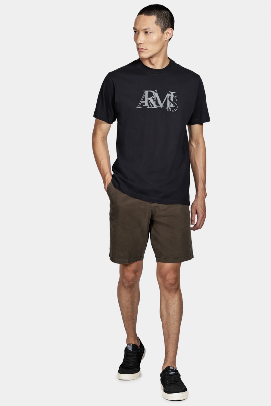 Camiseta Manga Curta Estampa Fusion Preto — foto 2 de 4
