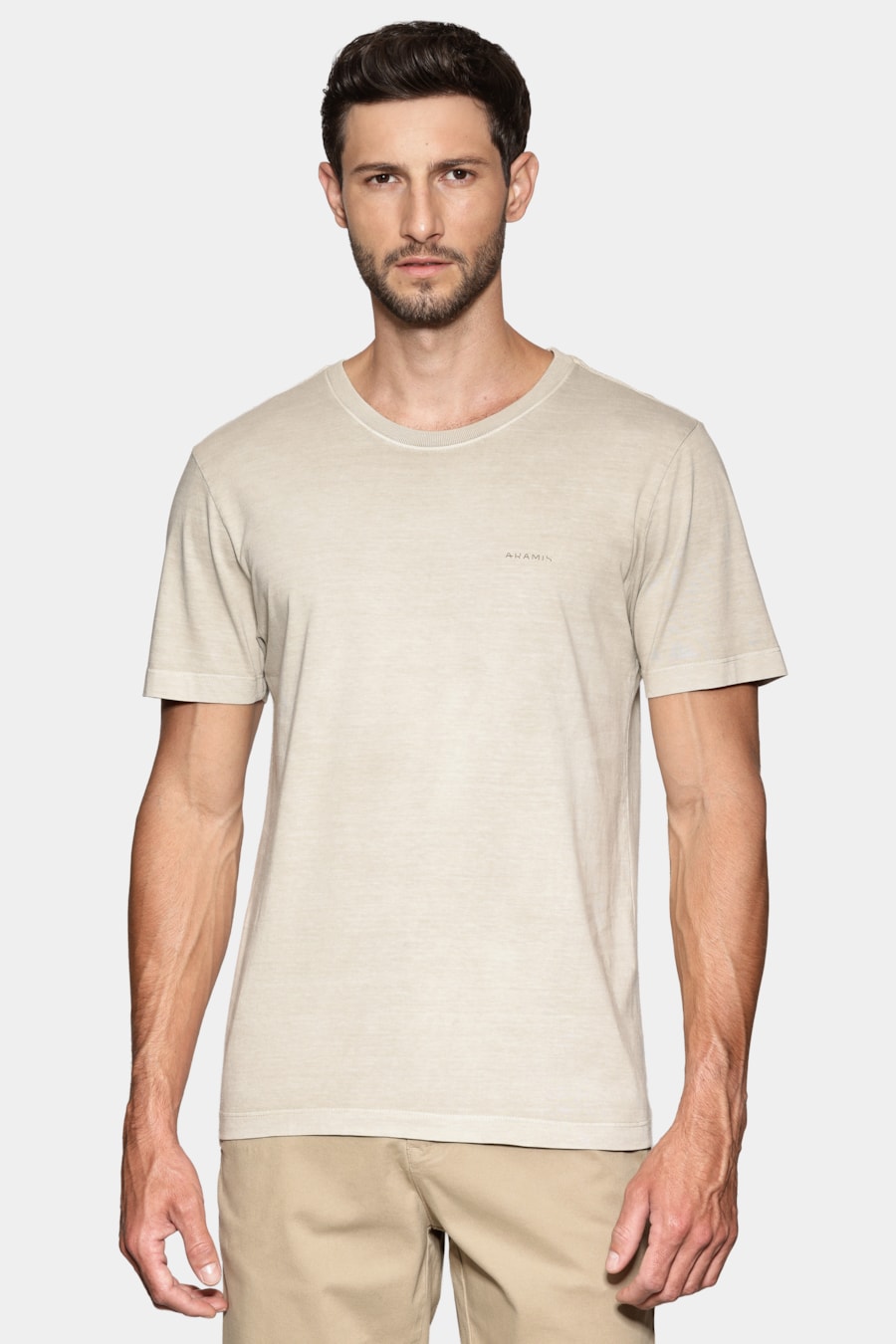 Camiseta Manga Curta Estampa Geometrica Palha 117 — foto 1 de 6