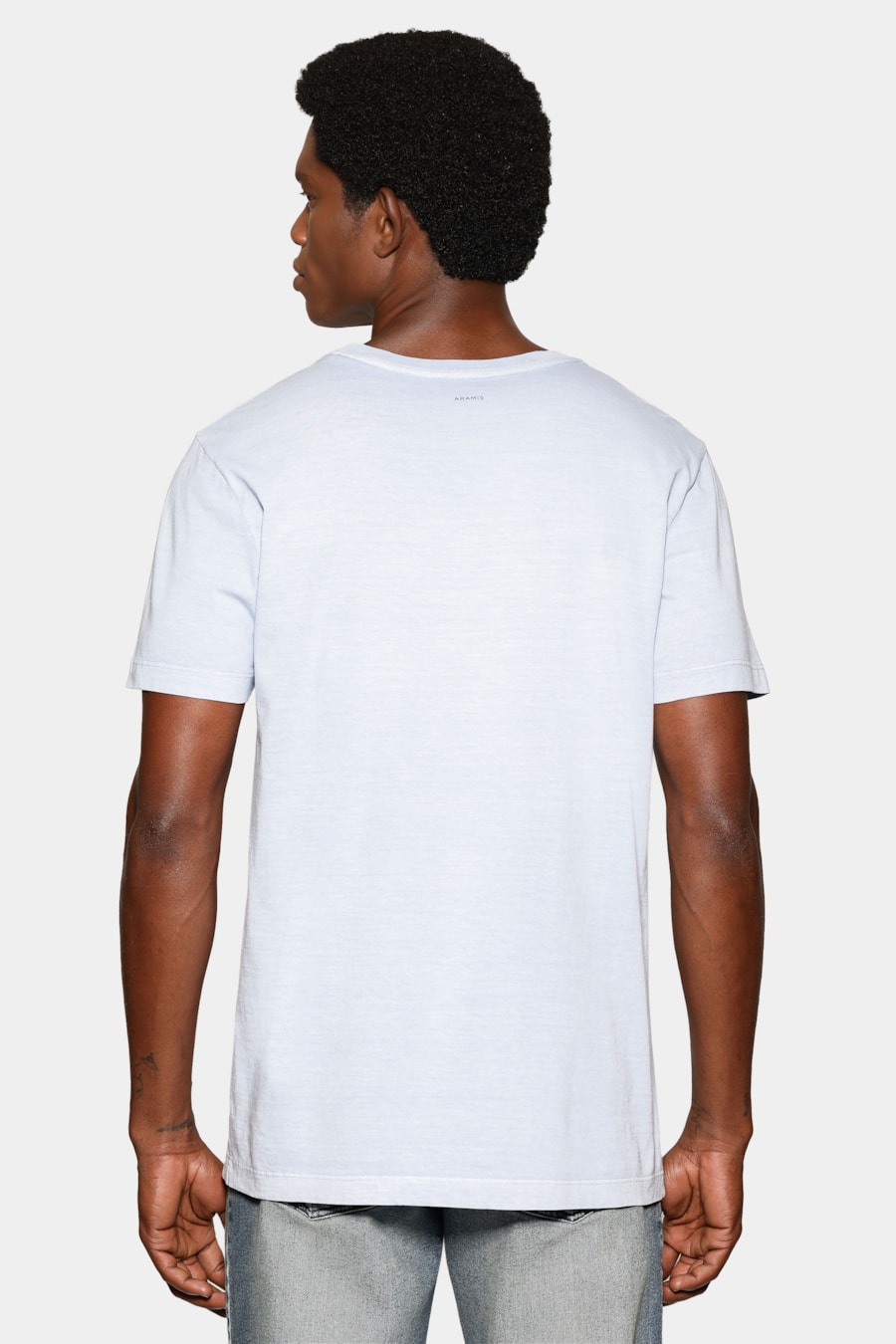 Camiseta Manga Curta Estampa Gráfica Azul Claro 117 — foto 4 de 5