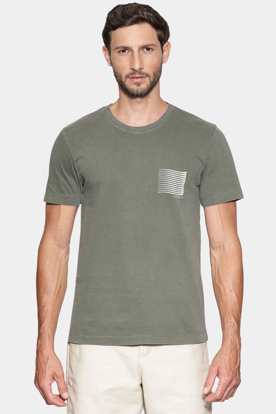 Camiseta Manga Curta Estampa Gráfica Militar 117 — foto 1 de 6