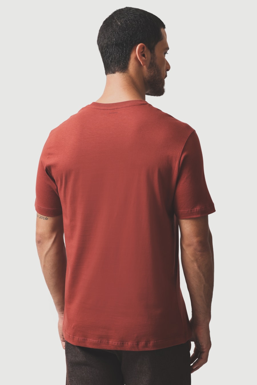 Camiseta Manga Curta Estampa Horizon Argila 118 — foto 4 de 5