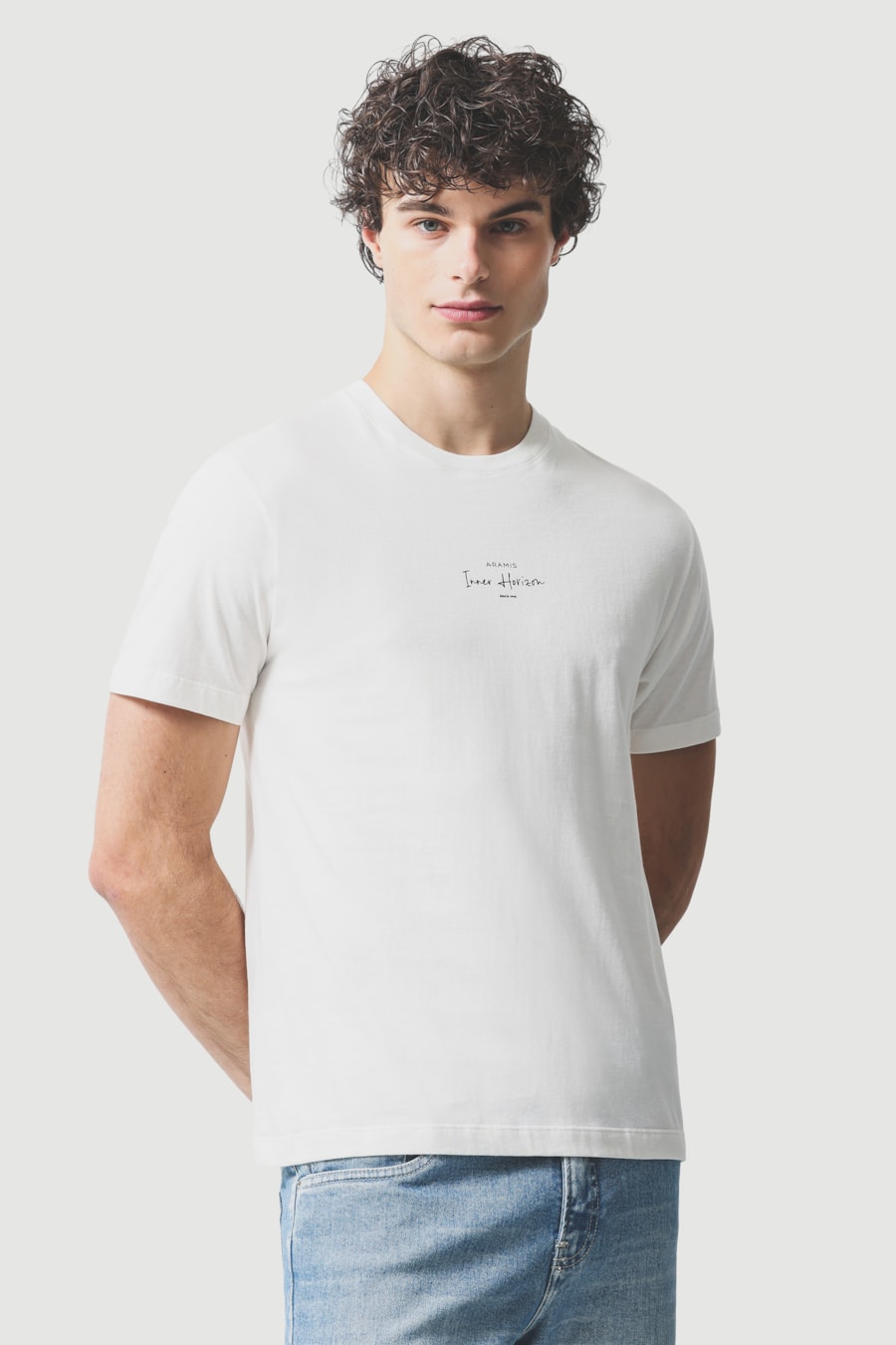 Camiseta Manga Curta Estampa Horizon Off White — foto 1 de 5