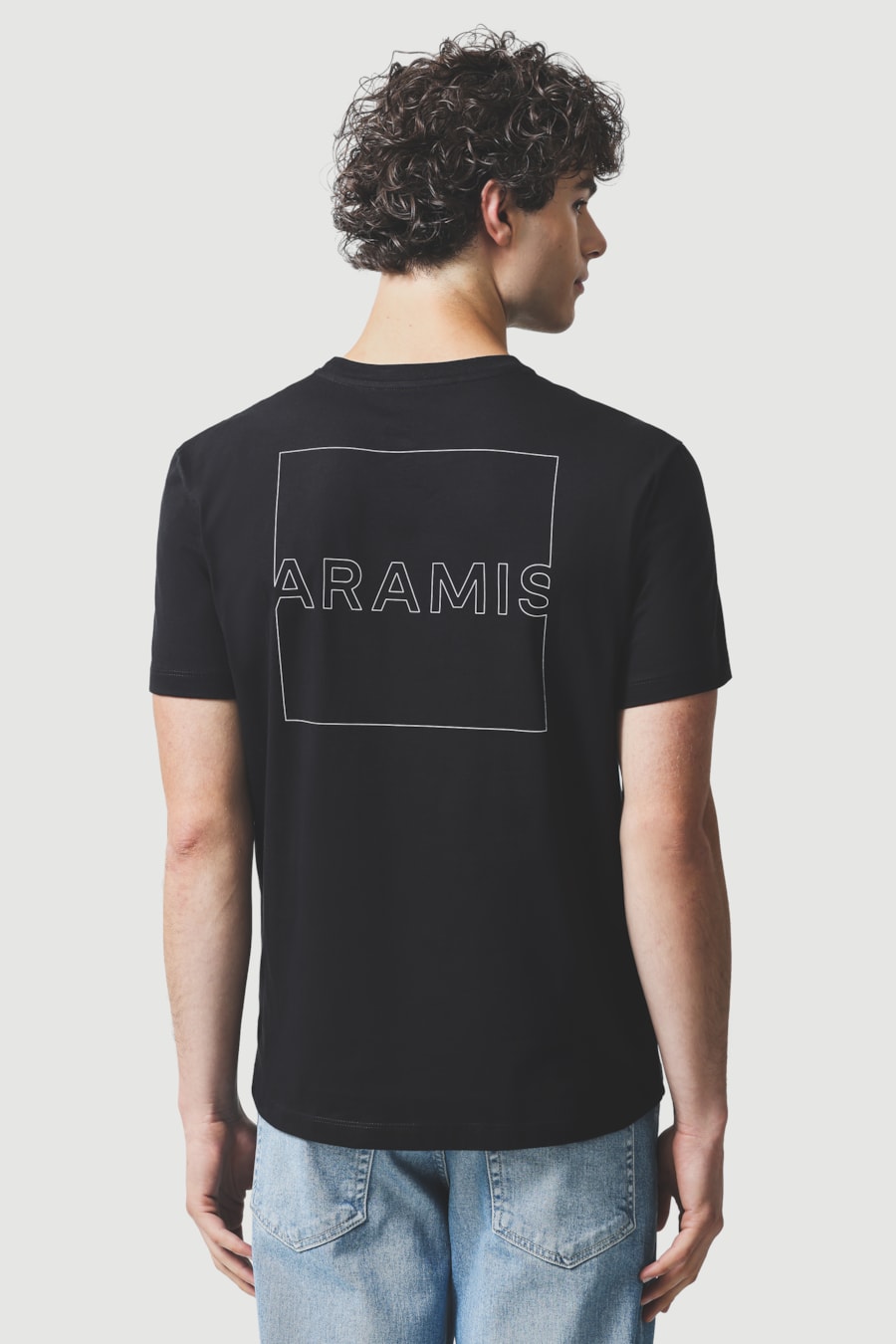 Camiseta Manga Curta Estampa Outline Preto — foto 5 de 7