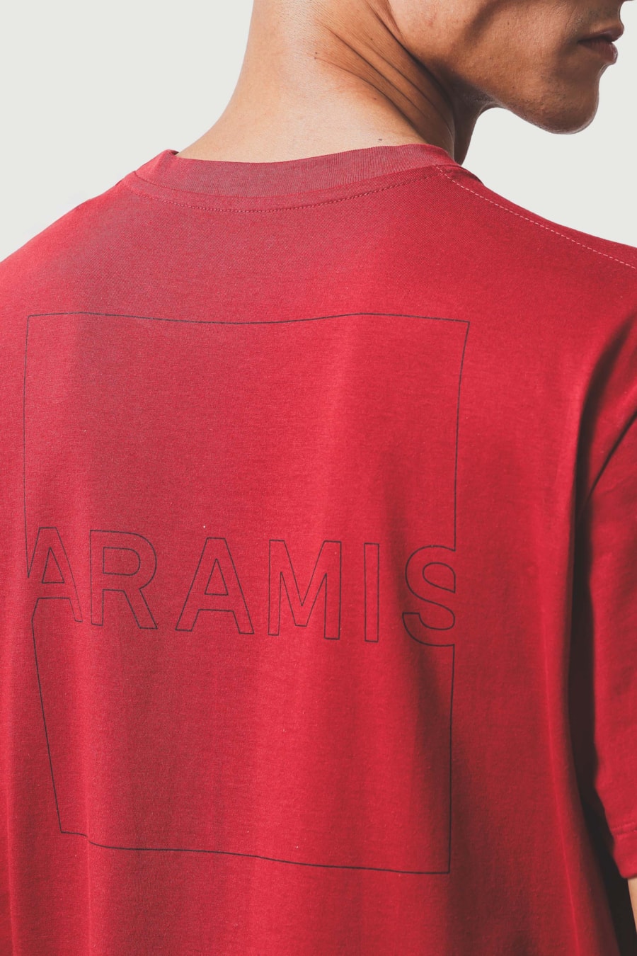 Camiseta Manga Curta Estampa Outline Vermelho Carmim 115 — foto 4 de 7