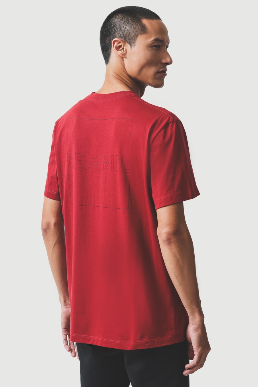 Camiseta Manga Curta Estampa Outline Vermelho Carmim 115 — foto 5 de 7