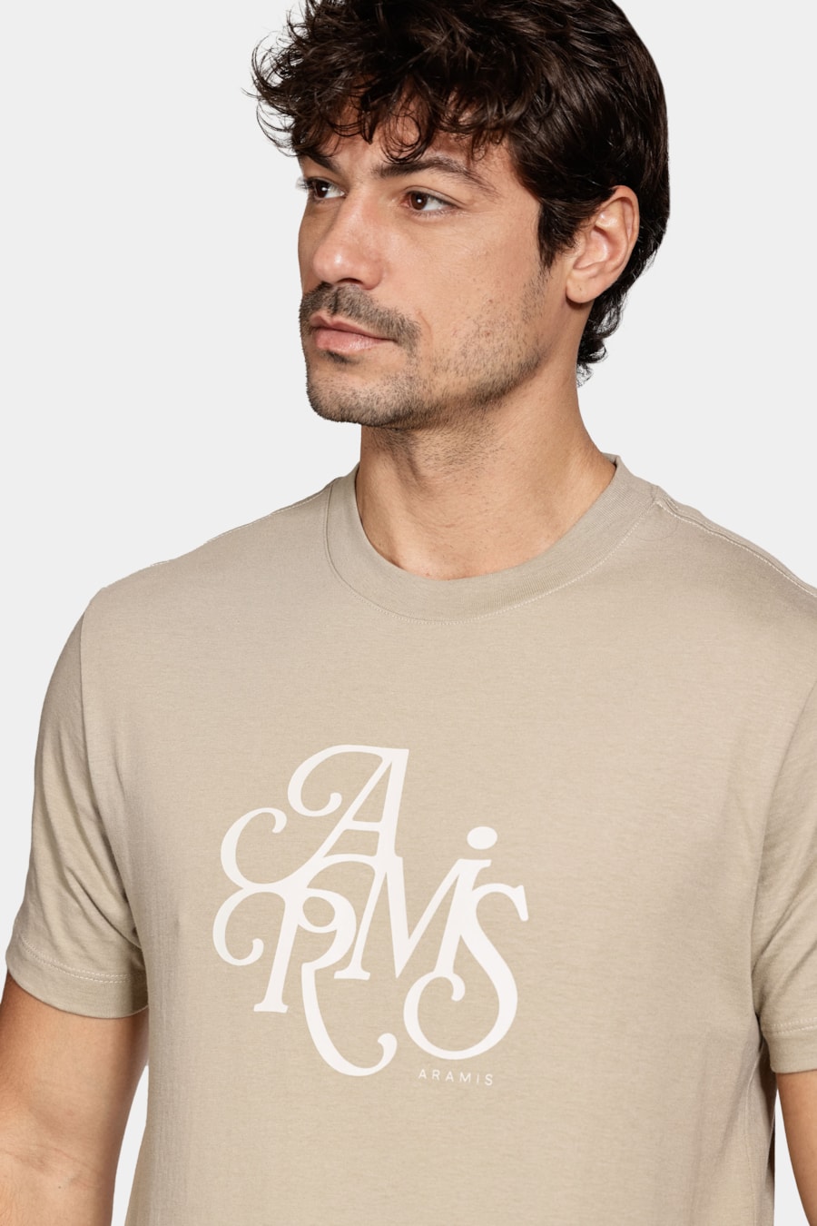 Camiseta Manga Curta Estampa Preppy Caqui 116 — foto 3 de 5