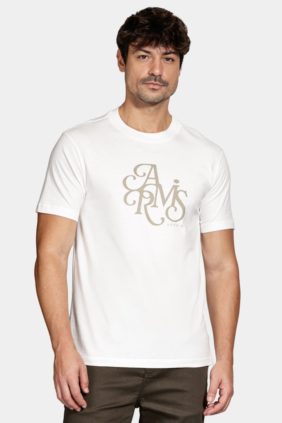 Camiseta Manga Curta Estampa Preppy Off White — foto 1 de 5