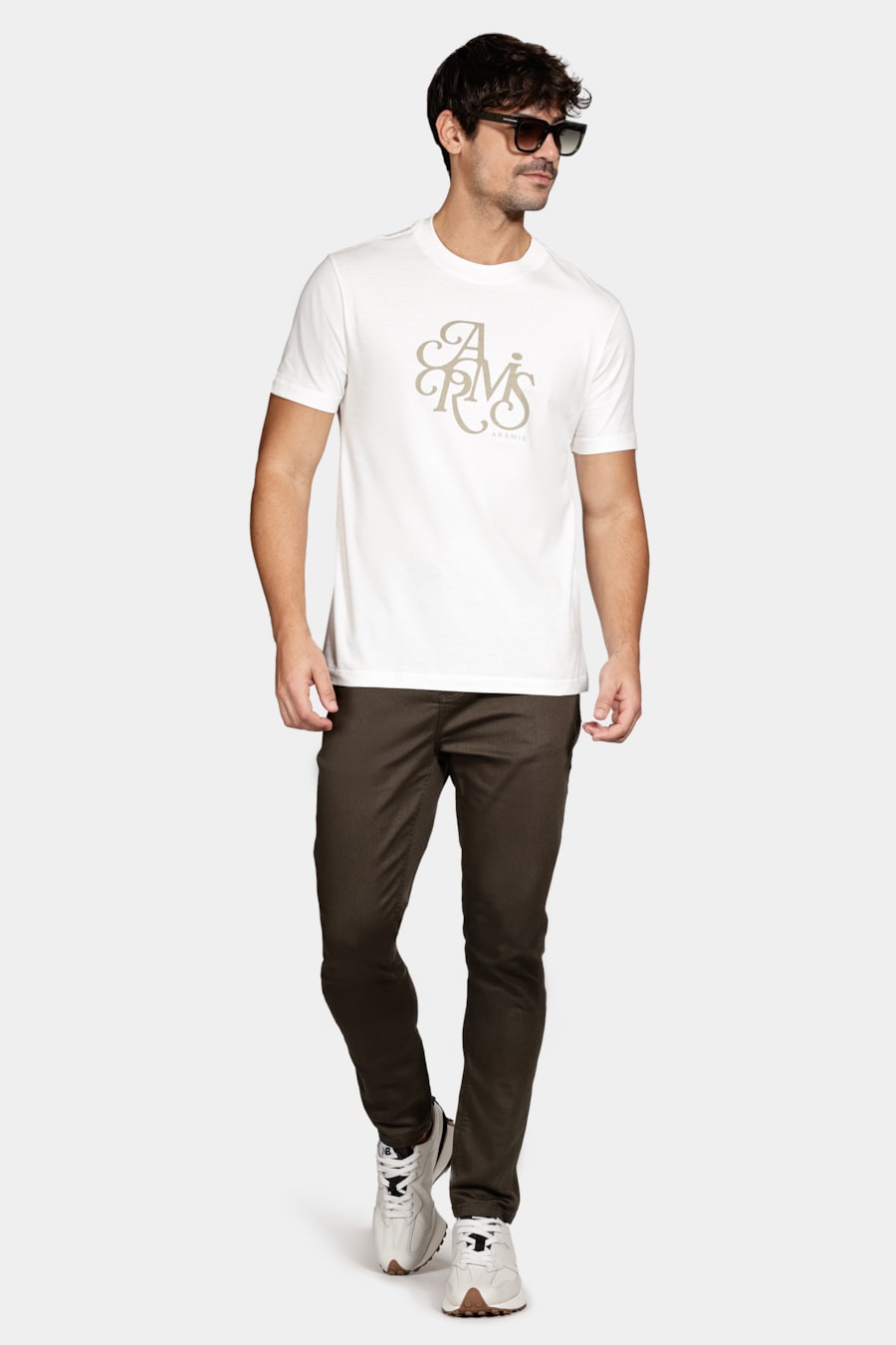 Camiseta Manga Curta Estampa Preppy Off White — foto 2 de 5