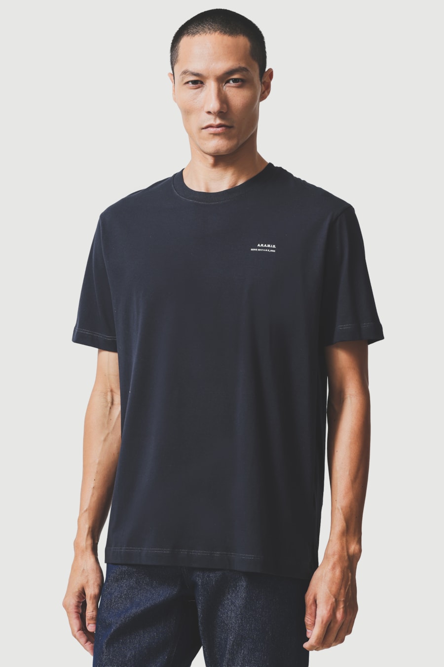 Camiseta Manga Curta Estampa Serie Marinho — foto 1 de 5