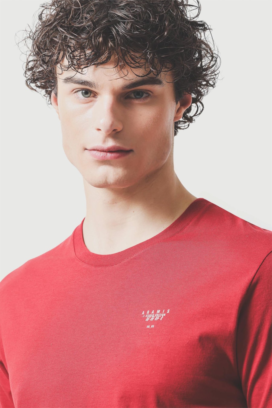Camiseta Manga Curta Estampa Studio Vermelho Carmim 115 — foto 3 de 5