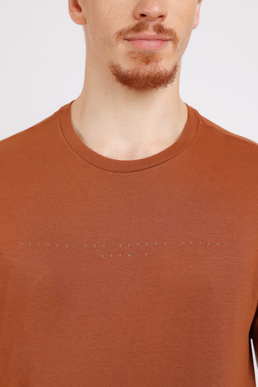 Camiseta Manga Curta Estampa Tech Marrom Chocolate — foto 1 de 2