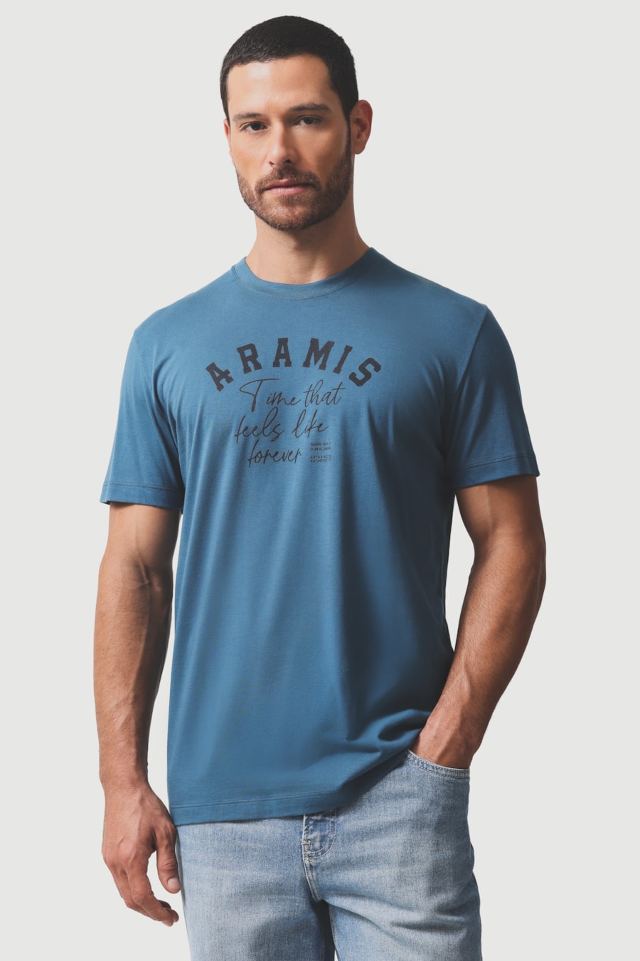 Camiseta Manga Curta Estampa Times Azul Petroleo 115 — foto 1 de 5