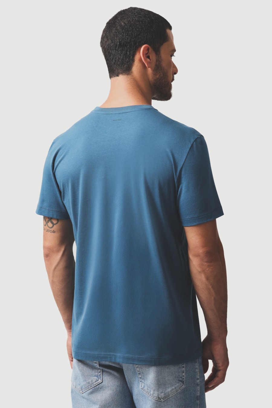 Camiseta Manga Curta Estampa Times Azul Petroleo 115 — foto 4 de 5
