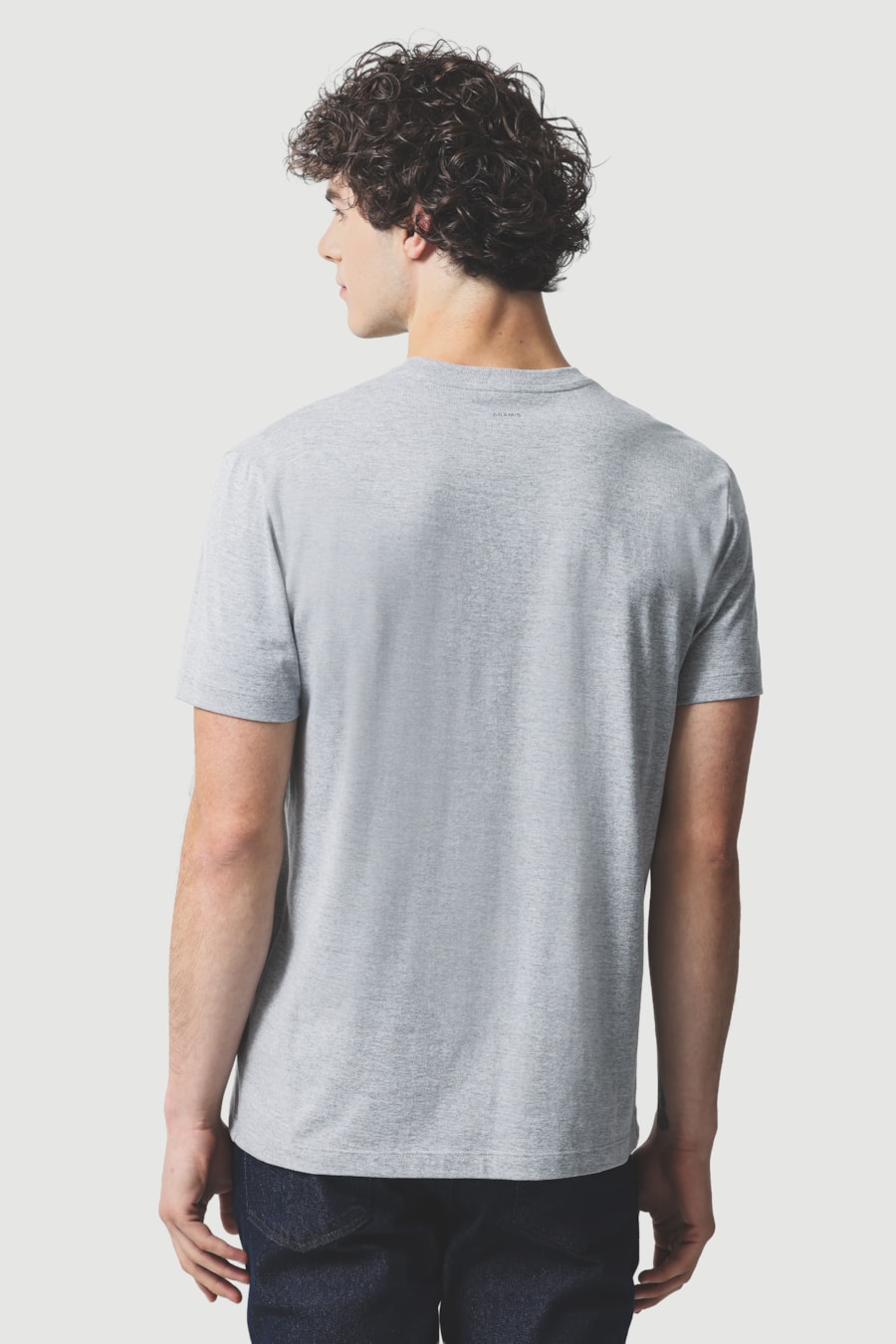 Camiseta Manga Curta Estampa Times Cinza Mescla — foto 4 de 5