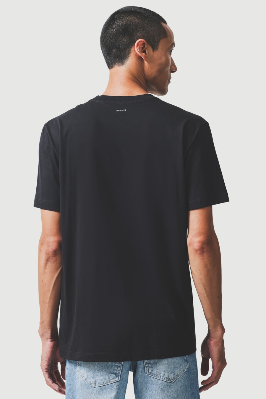 Camiseta Manga Curta Estampa Times Preto — foto 4 de 5