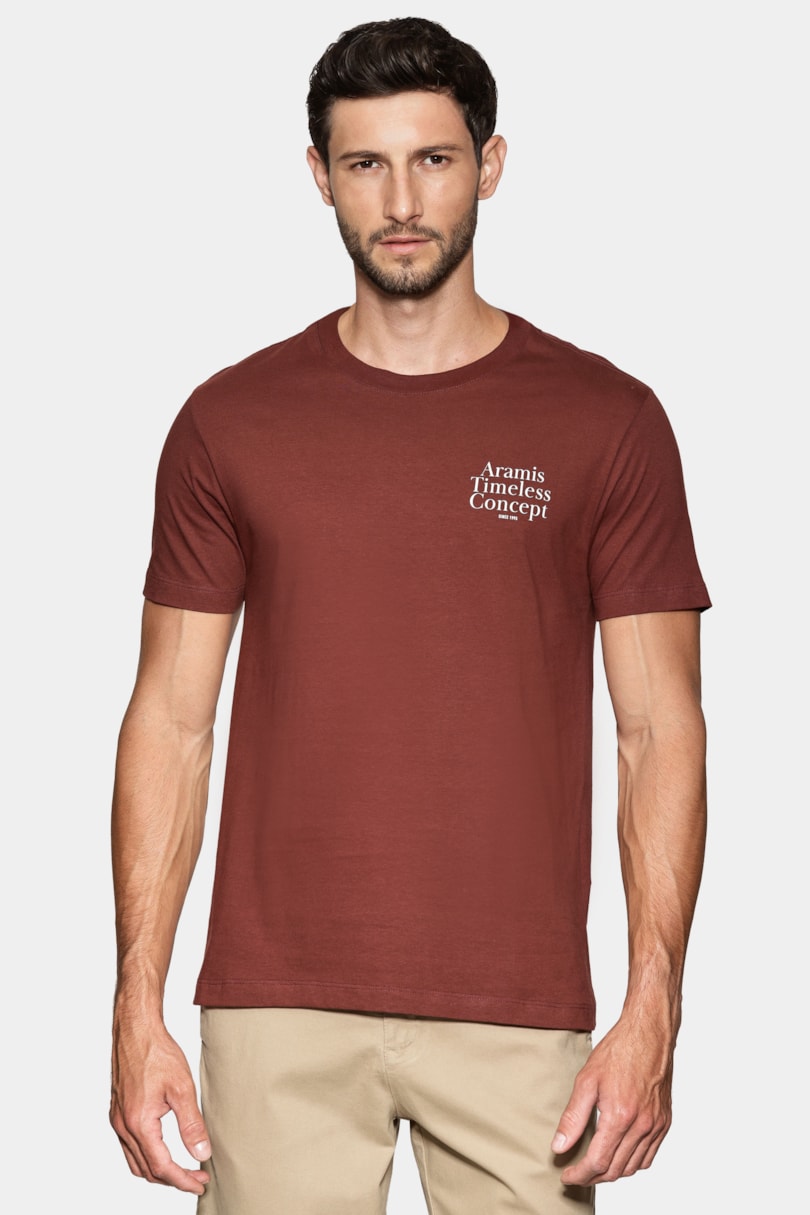 Camiseta Manga Curta Estampada Timeless Concept Merlot 117
