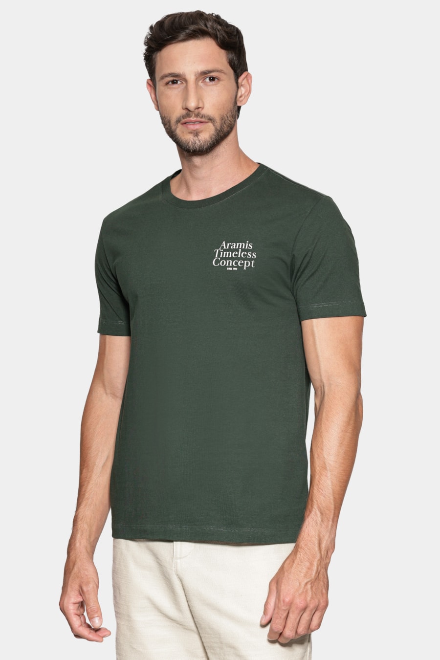 Camiseta Manga Curta Estampada Timeless Concept Verde Intenso 117 — foto 1 de 5
