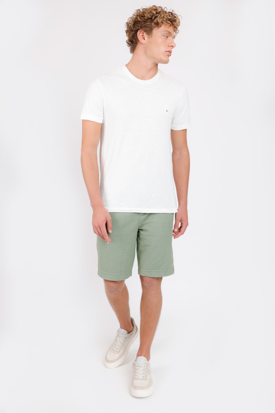 Camiseta Manga Curta Flame Off White — foto 2 de 4
