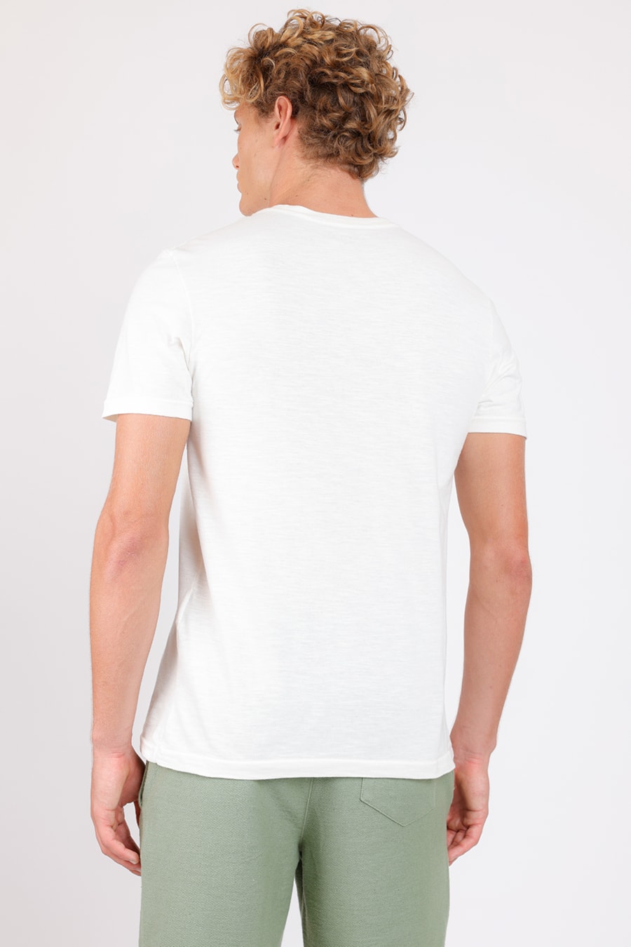Camiseta Manga Curta Flame Off White — foto 4 de 4