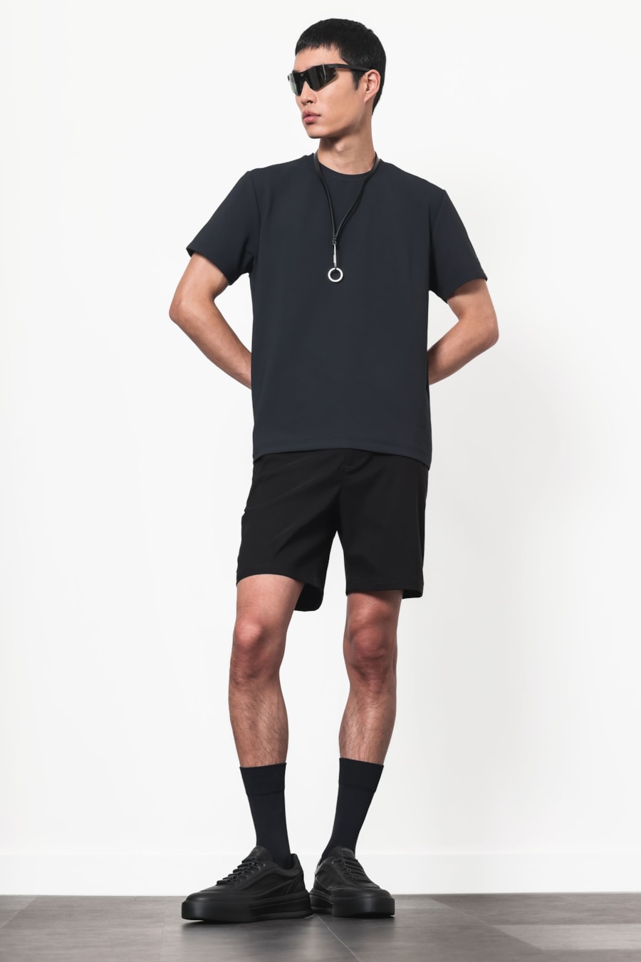 Camiseta Manga Curta Flex Stripe Marinho Escuro — foto 2 de 6