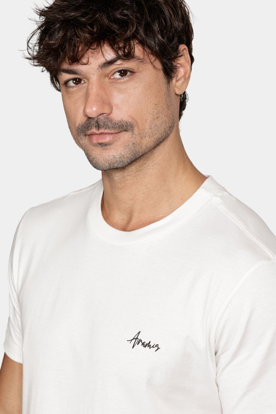 Camiseta Manga Curta Flor Off White — foto 3 de 7