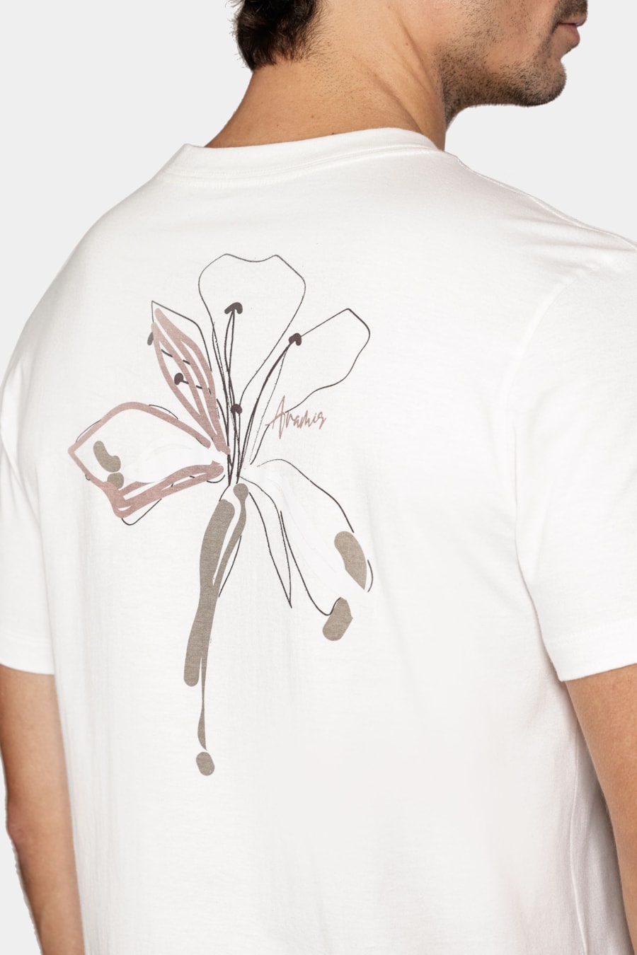 Camiseta Manga Curta Flor Off White — foto 4 de 7