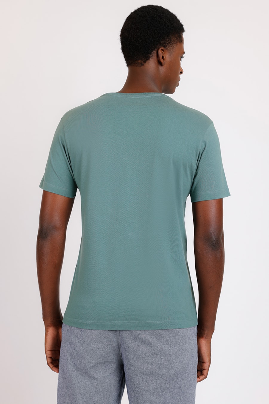 Camiseta Manga Curta Folha Degradê Verde — foto 4 de 4