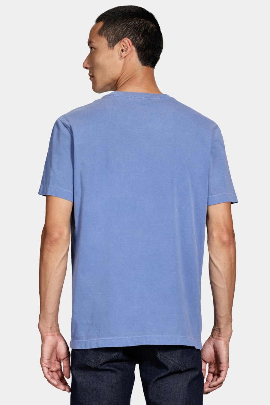 Camiseta Manga Curta Folha Listra Azul Royal 114 — foto 4 de 5