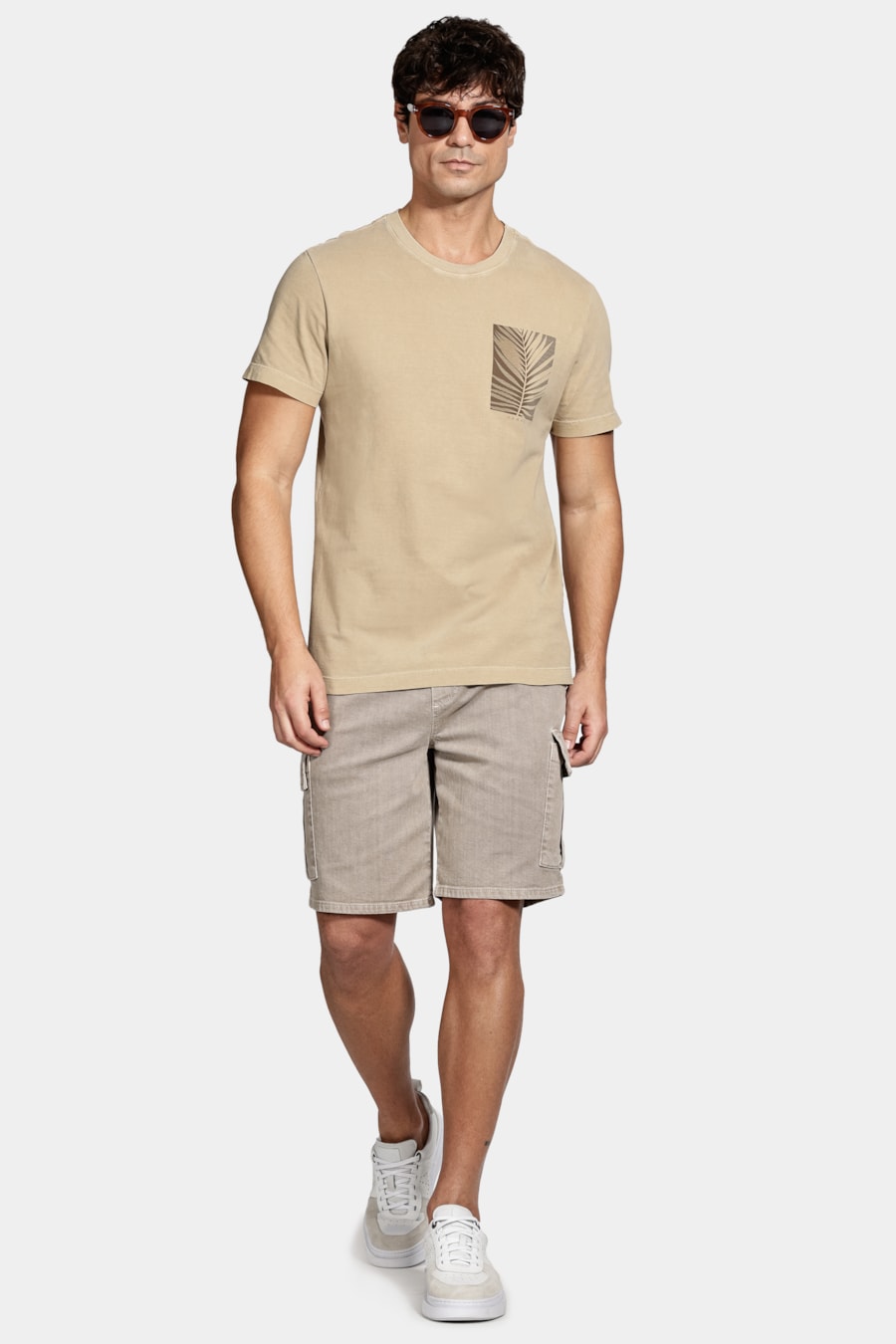 Camiseta Manga Curta Folha Listra Fendi 116 — foto 2 de 5