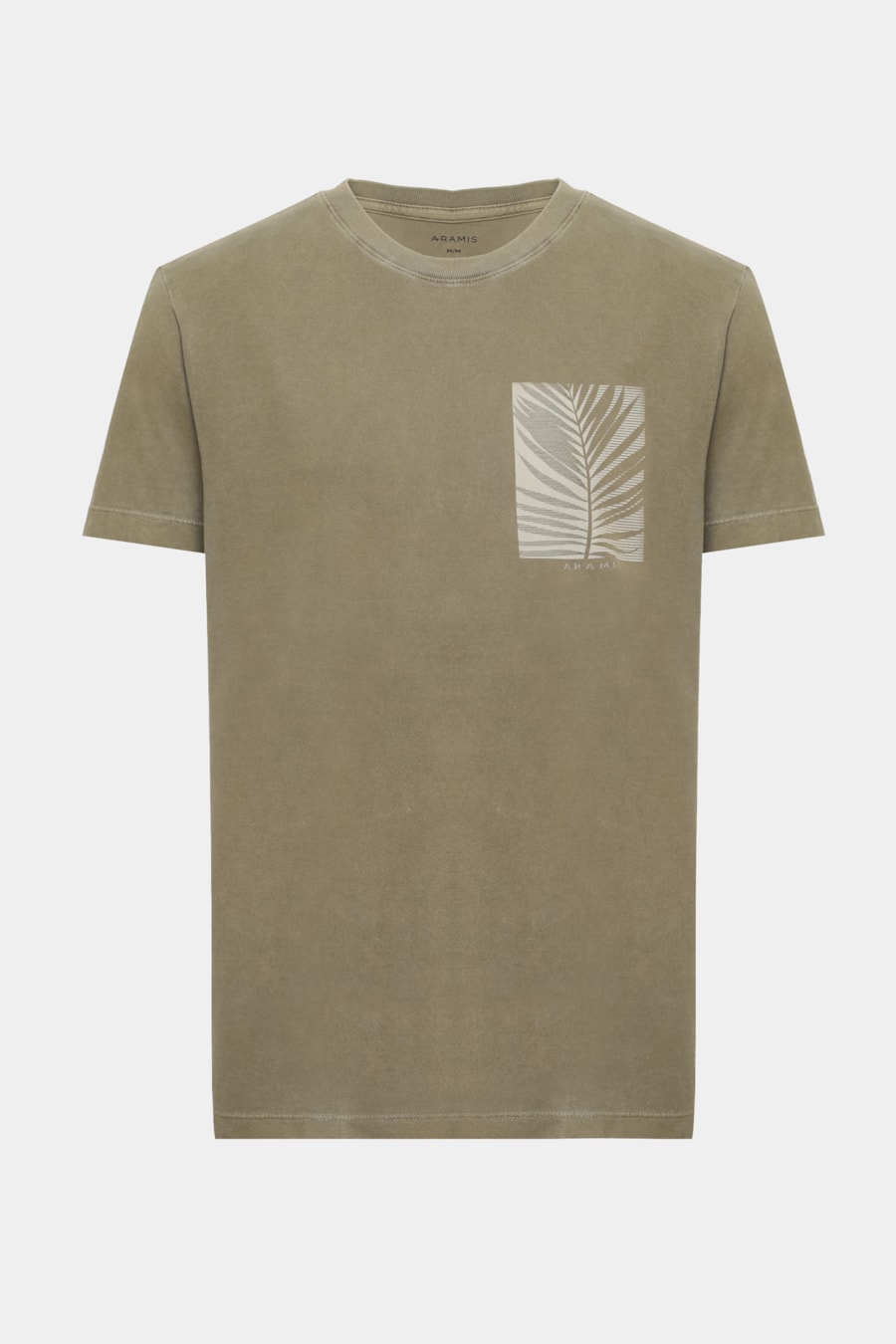 Camiseta Manga Curta Folha Listra Oliva 116 — foto 5 de 5