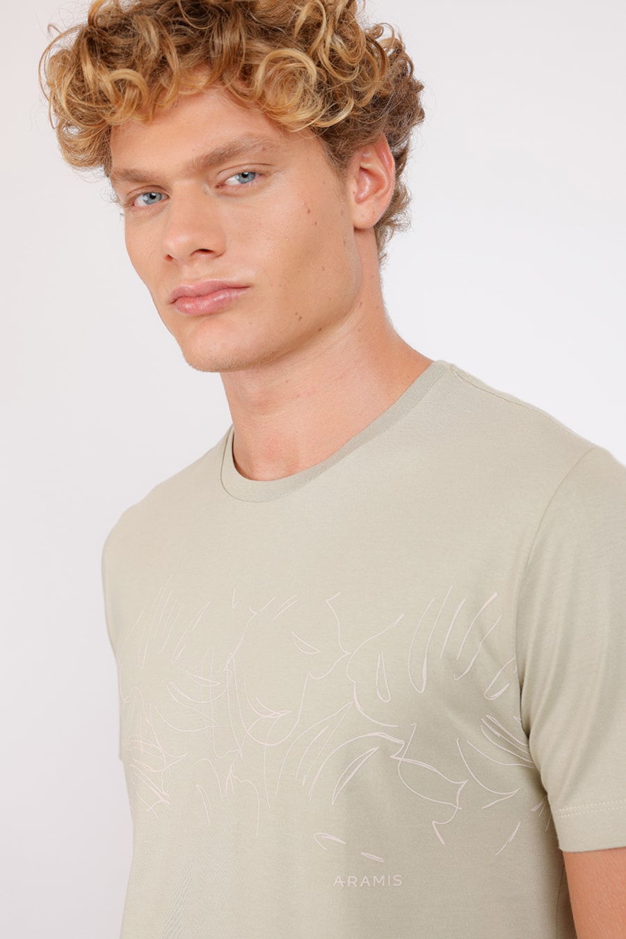 Camiseta Manga Curta Folhagens Verde — foto 3 de 4