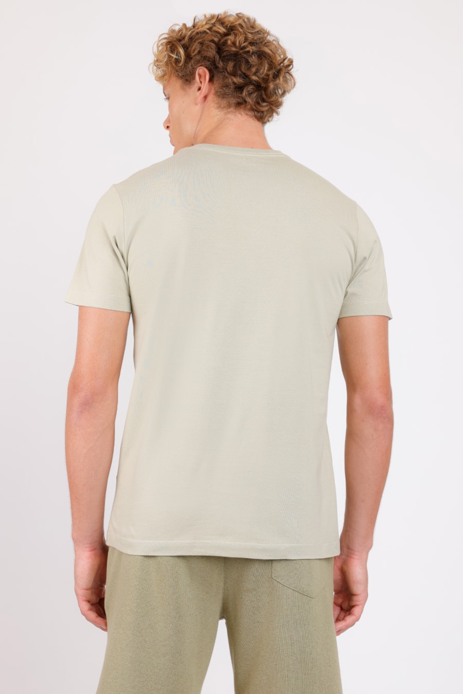 Camiseta Manga Curta Folhagens Verde — foto 4 de 4