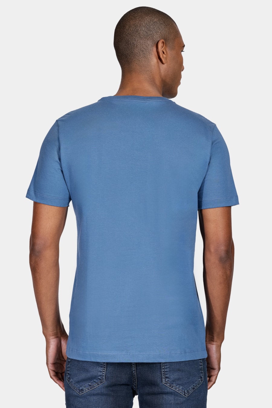 Camiseta Manga Curta Formas Aramis Azul Médio — foto 4 de 5
