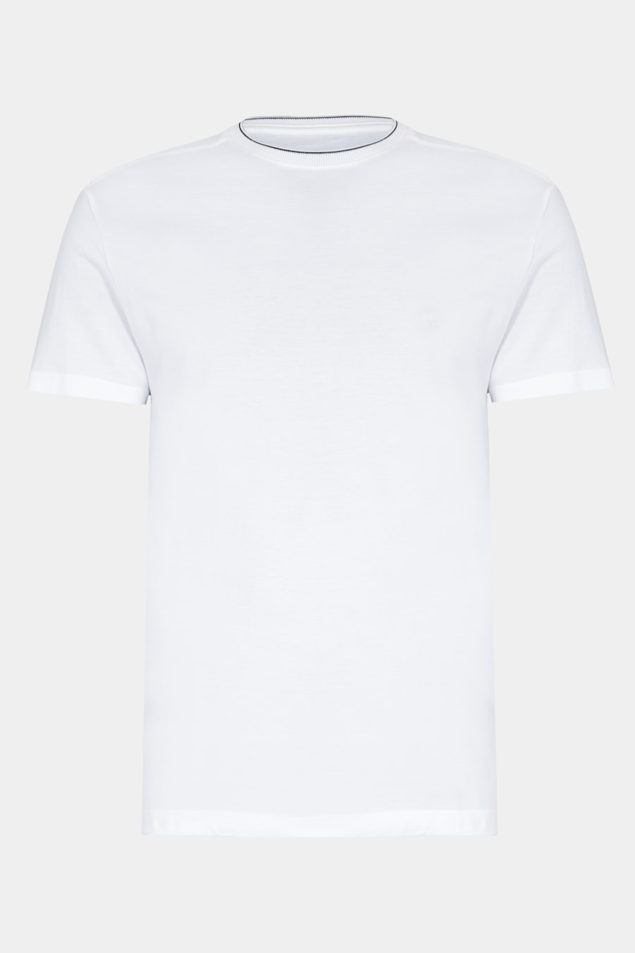 Camiseta Manga Curta Friso Gola Off White — foto 5 de 5