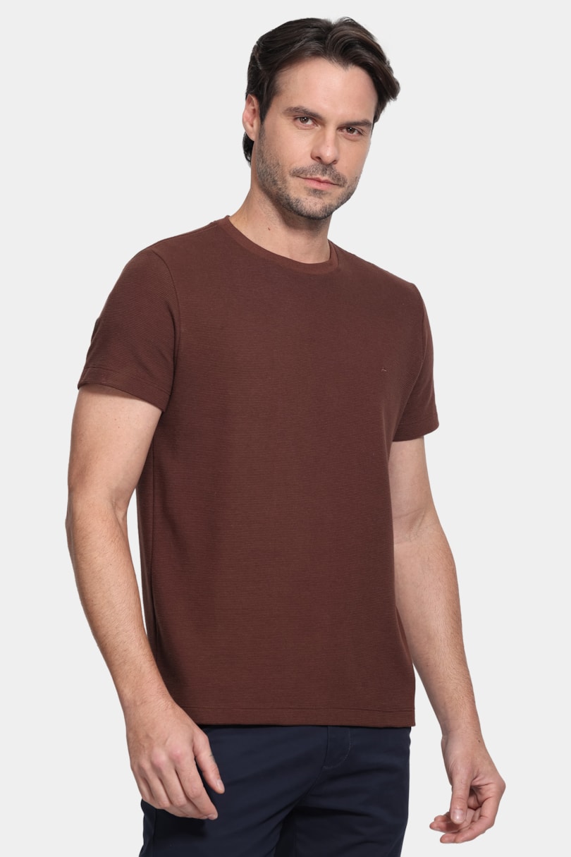 Camiseta Manga Curta Fusion Light Marrom
