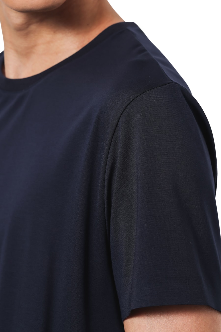 Camiseta Manga Curta Fusionada Marinho Escuro — foto 4 de 8