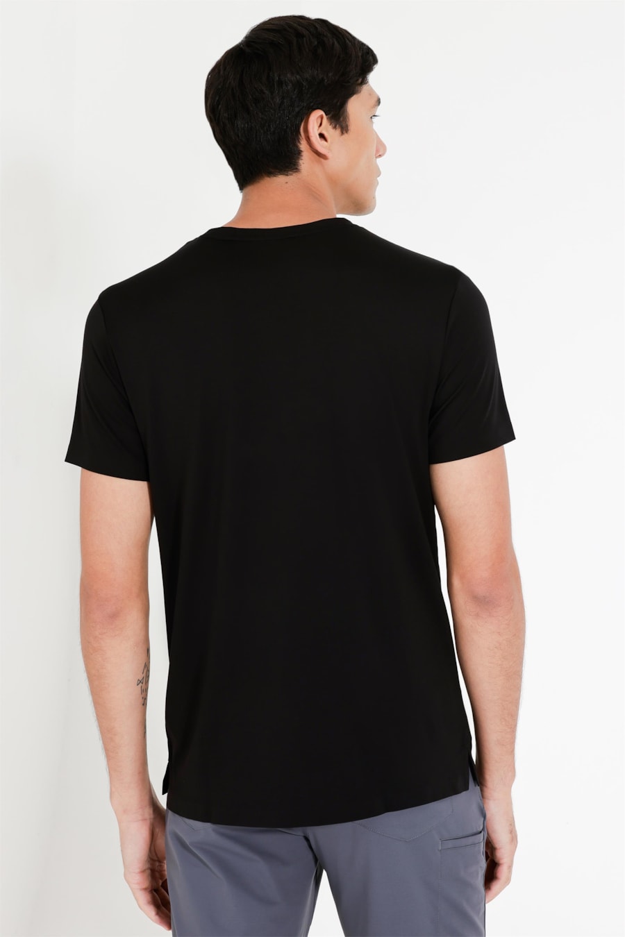 Camiseta Manga Curta Fusionada Preto — foto 8 de 11